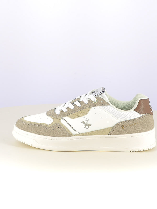 Sneakers stringate uomo BH POLO CLUB BHM524301 beige chiaro | Costa Superstore