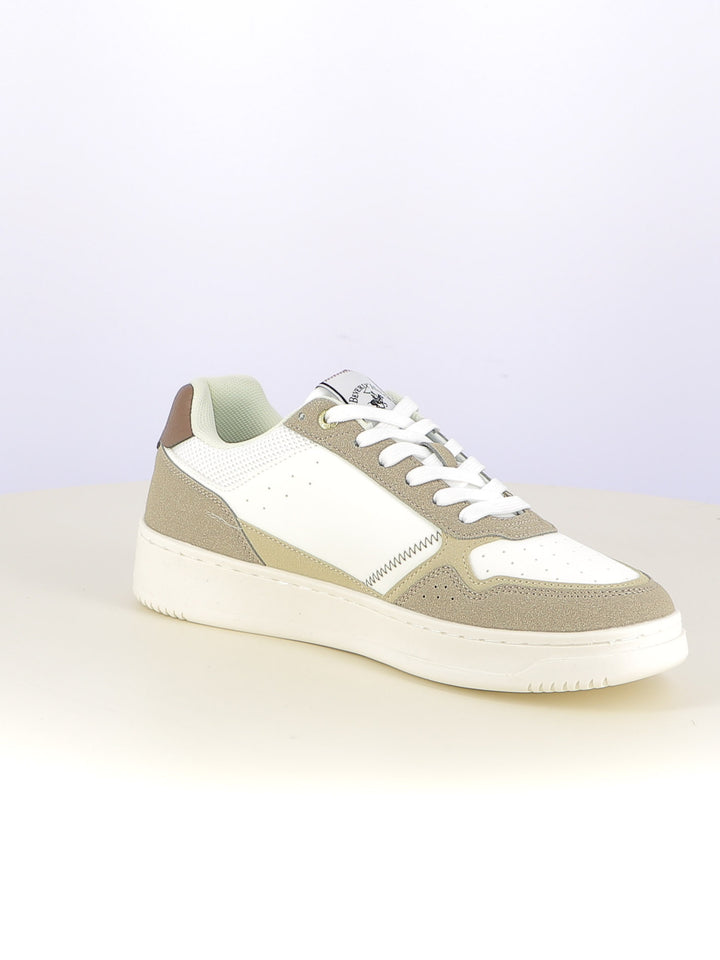 Sneakers stringate uomo BH POLO CLUB BHM524301 beige chiaro | Costa Superstore