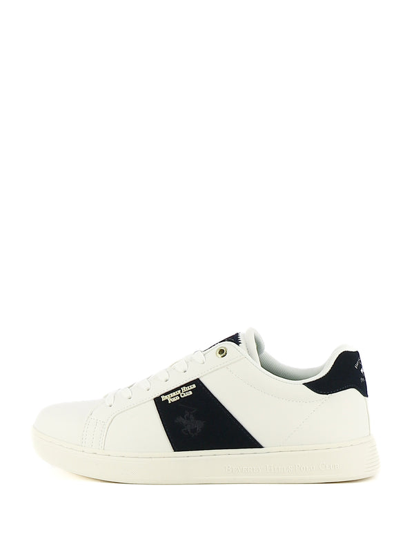 Sneakers stringate uomo BH POLO CLUB BHM524600 bianco blu | Costa Superstore