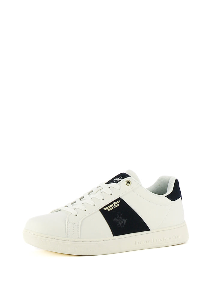 Sneakers stringate uomo BH POLO CLUB BHM524600 bianco blu | Costa Superstore