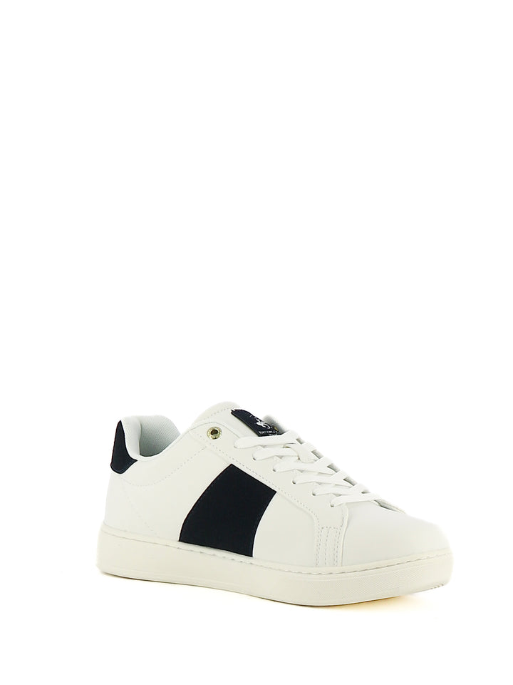 Sneakers stringate uomo BH POLO CLUB BHM524600 bianco blu | Costa Superstore