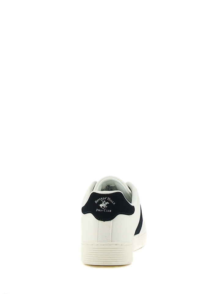 Sneakers stringate uomo BH POLO CLUB BHM524600 bianco blu | Costa Superstore
