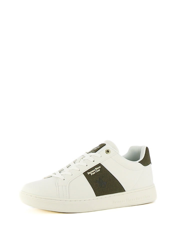 Sneakers stringate uomo BH POLO CLUB BHM524600 bianco verde | Costa Superstore