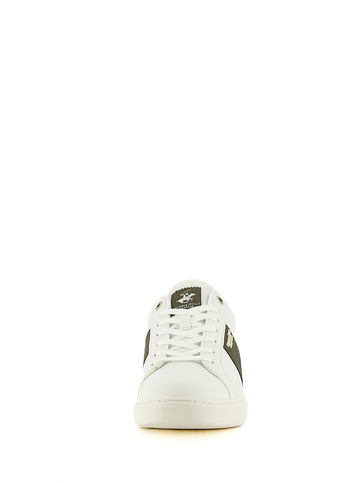 Sneakers stringate uomo BH POLO CLUB BHM524600 bianco verde | Costa Superstore