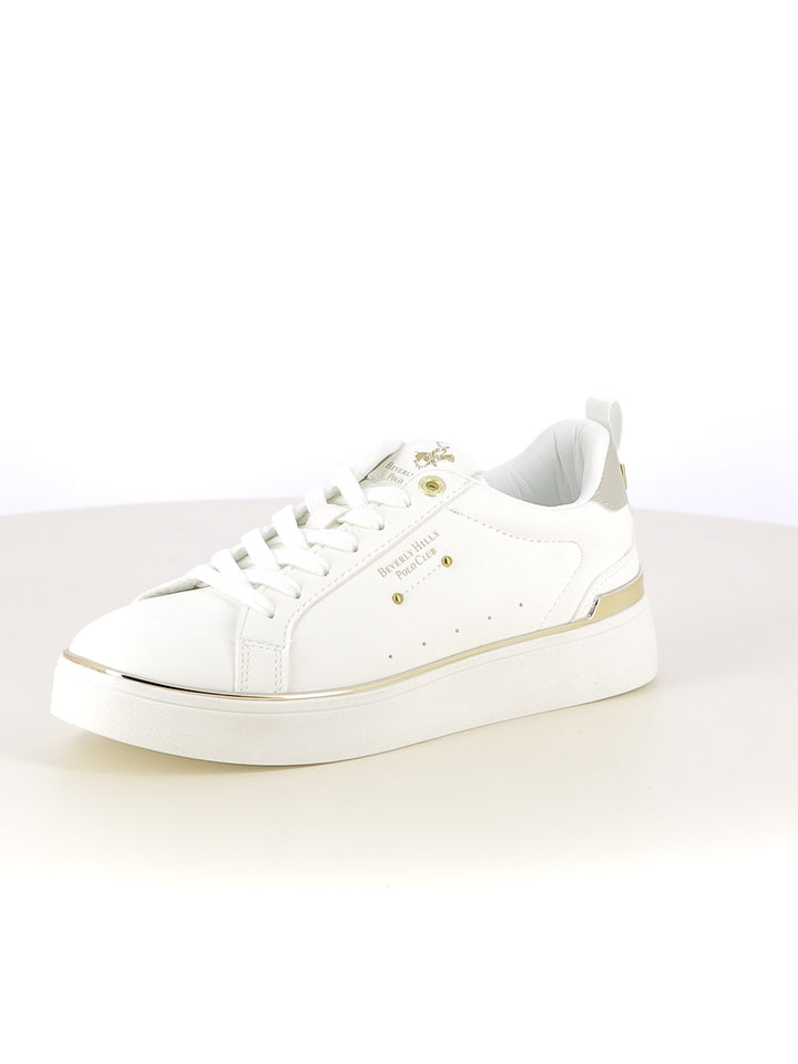 Sneakers stringate donna BH POLO CLUB BHW524300 bianco | Costa Superstore