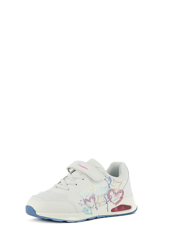 Sneakers con strappi bambina BUNNY LACE K23702 bianco blu | Costa Superstore