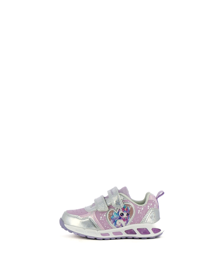 Sneakers con luci bambina BUNNY LACE K25736 argento | Costa Superstore