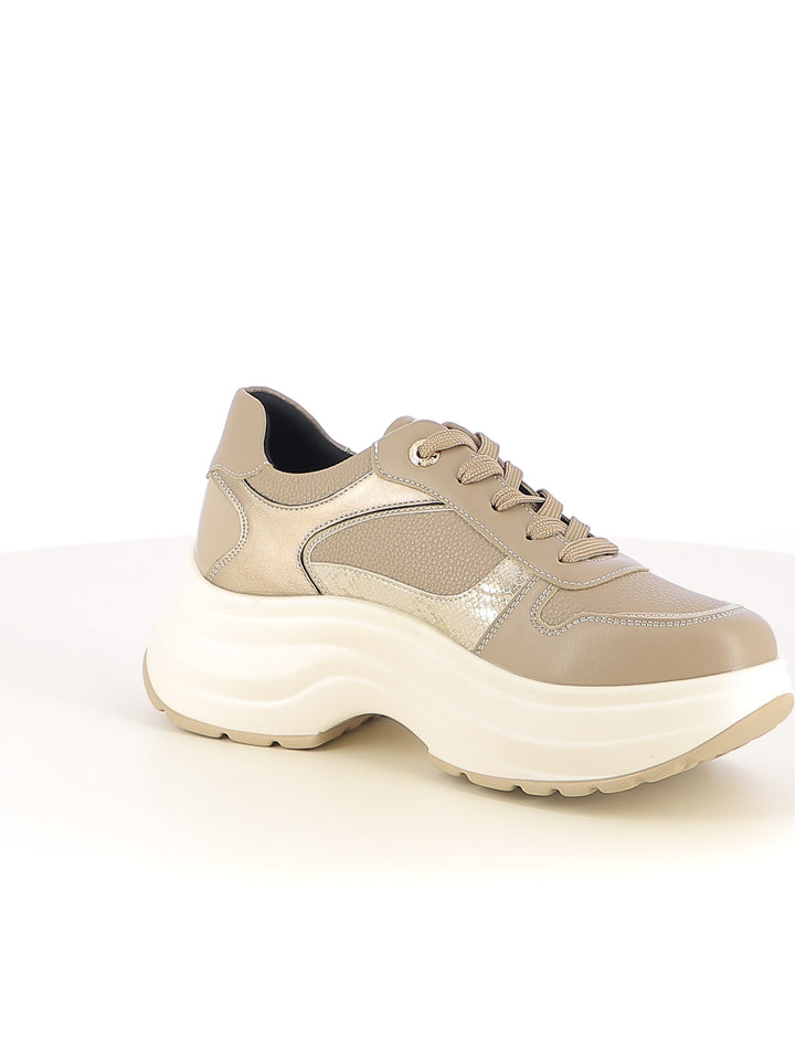 Sneakers stringate donna CARLA KOTE X33-35K beige scuro | Costa Superstore