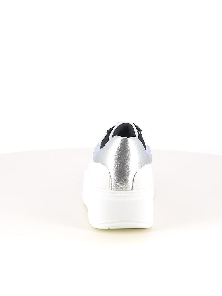 Sneakers stringate donna CARLA KOTE X33-4K bianco argento | Costa Superstore