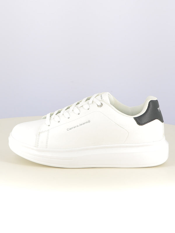 Sneakers stringate uomo CARRERA CAM41100S bianco nero | Costa Superstore