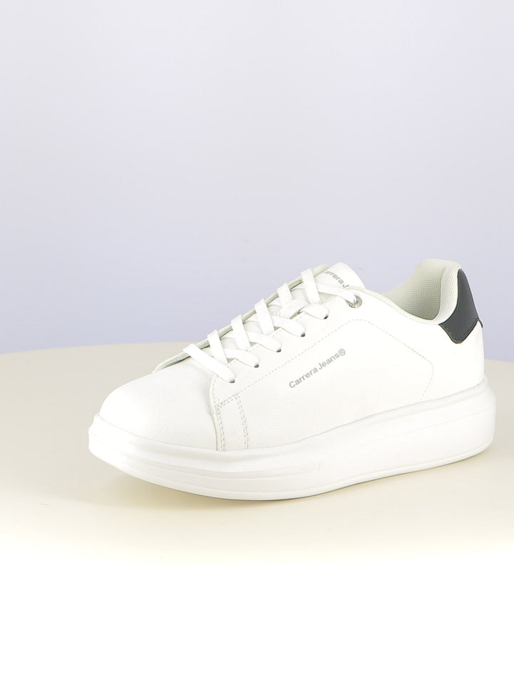 Sneakers stringate uomo CARRERA CAM41100S bianco nero | Costa Superstore