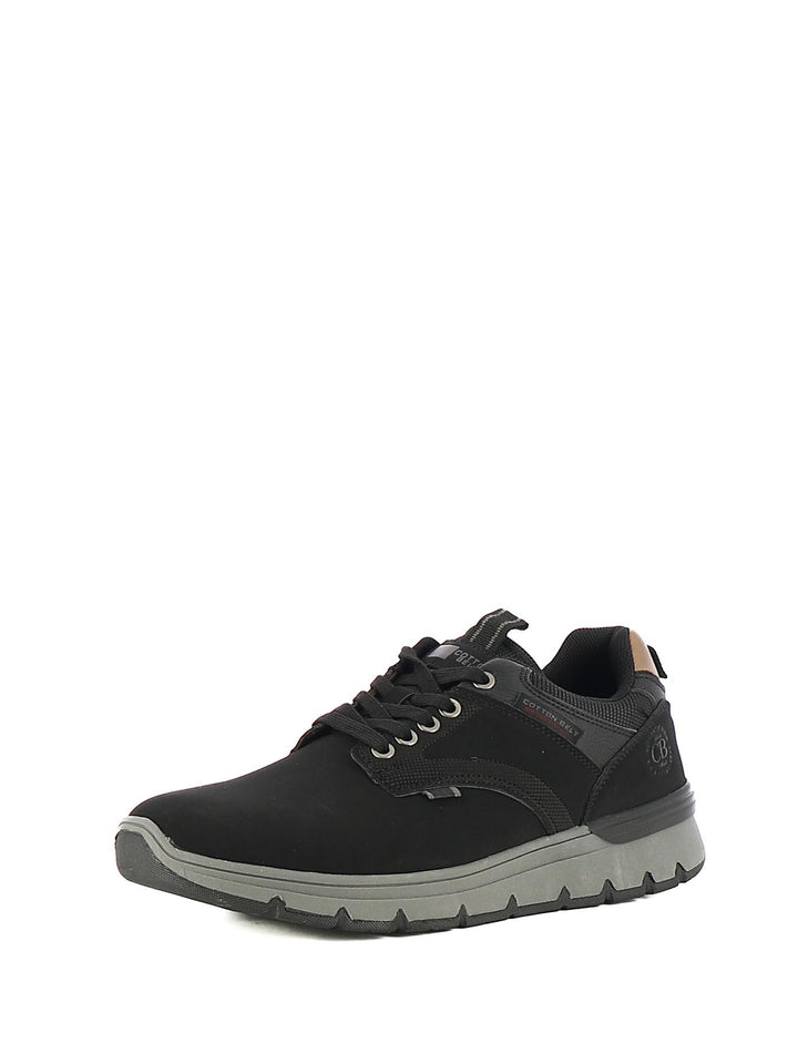 Sneakers stringate uomo COTTON BELT CBM528A06 nero | Costa Superstore