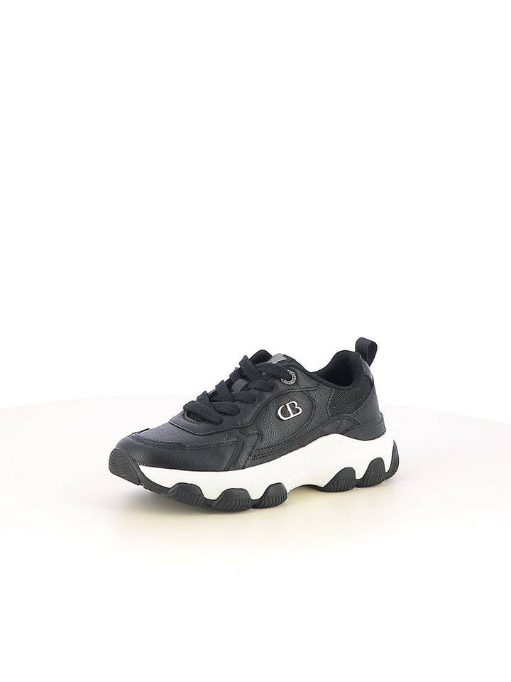 Sneakers stringate donna COTTON BELT CBW525A11 nero | Costa Superstore