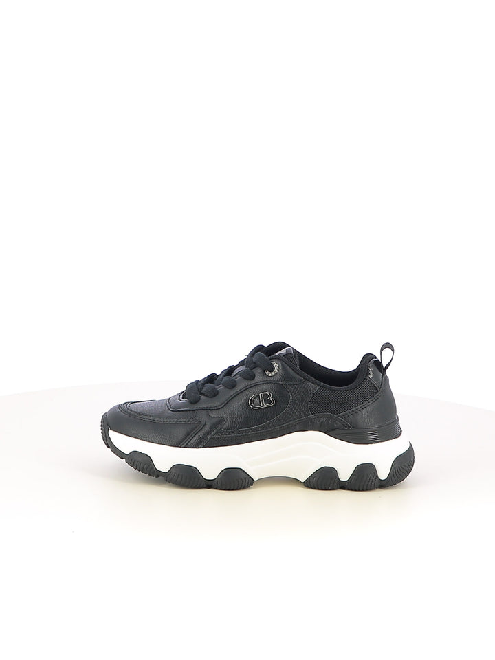 Sneakers stringate donna COTTON BELT CBW525A11 nero | Costa Superstore