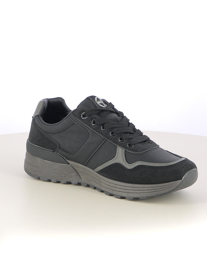 Sneakers stringate uomo ENRICO COVERI CONTEMPORARY EJM526D38 nero | Costa Superstore