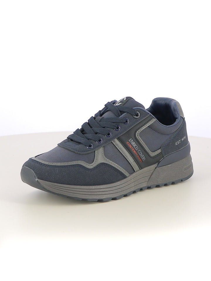 Sneakers stringate uomo ENRICO COVERI CONTEMPORARY EJM526D38 blu | Costa Superstore