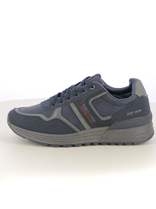 Sneakers stringate uomo ENRICO COVERI CONTEMPORARY EJM526D38 blu | Costa Superstore