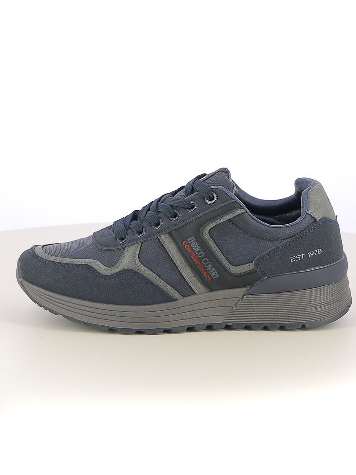 Sneakers stringate uomo ENRICO COVERI CONTEMPORARY EJM526D38 blu | Costa Superstore