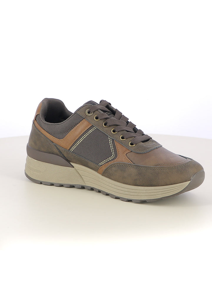 Sneakers stringate uomo ENRICO COVERI CONTEMPORARY EJM526D39 marrone | Costa Superstore