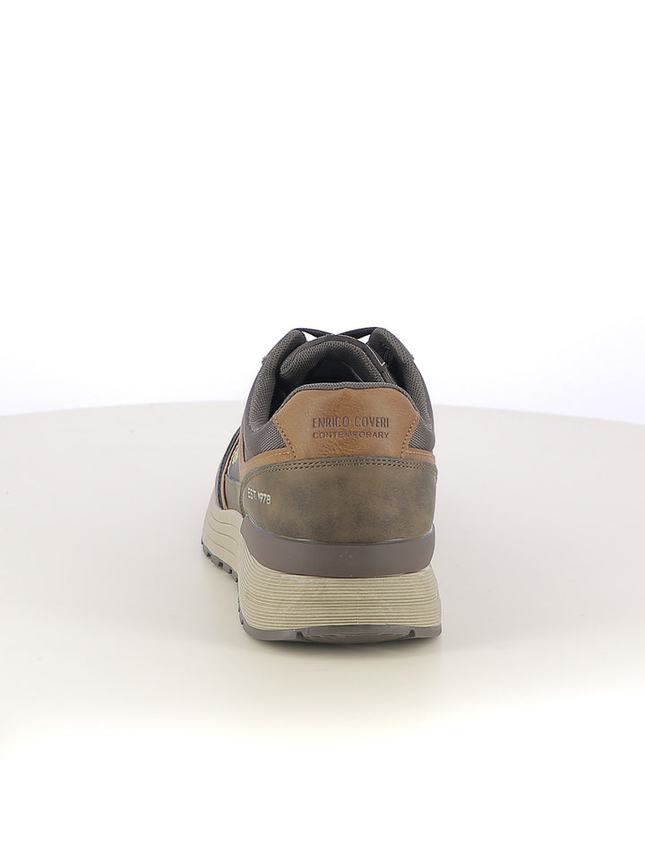 Sneakers stringate uomo ENRICO COVERI CONTEMPORARY EJM526D39 marrone | Costa Superstore