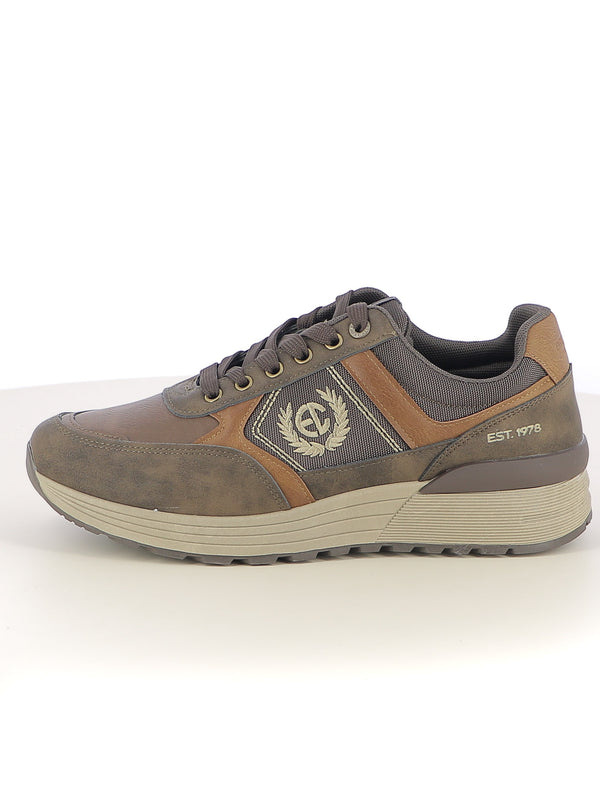 Sneakers stringate uomo ENRICO COVERI CONTEMPORARY EJM526D39 marrone | Costa Superstore