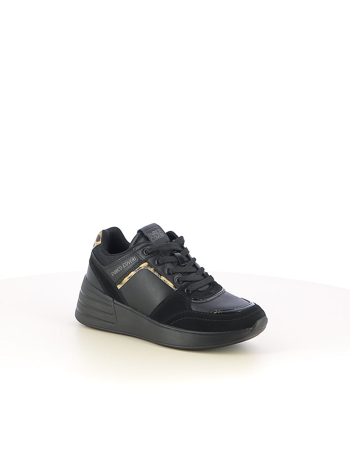 Sneakers stringate donna ENRICO COVERI ECW522B07 nero | Costa Superstore