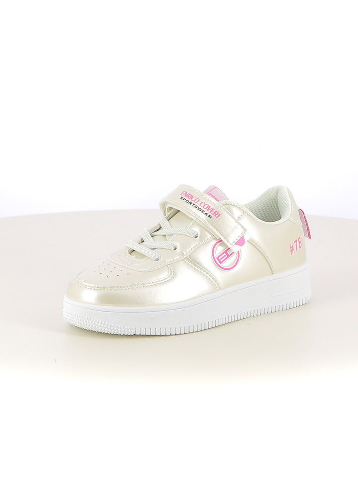 Sneakers con strappi bambina ENRICO COVERI SPORTSWEAR CKG524C01B bianco | Costa Superstore