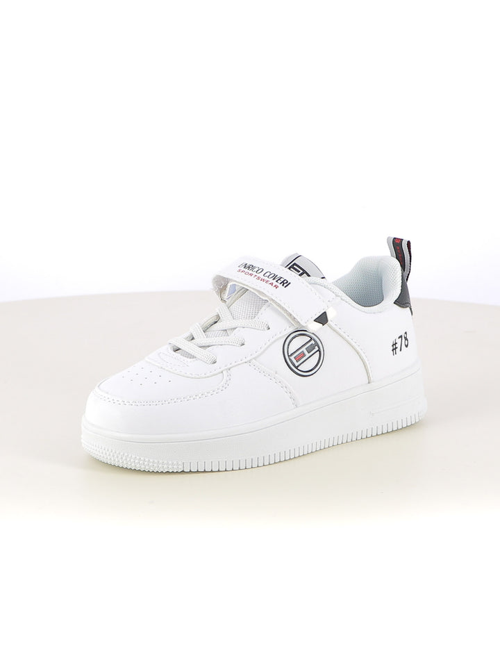 Sneakers con strappi bambino ENRICO COVERI SPORTSWEAR CKS524C01B bianco | Costa Superstore