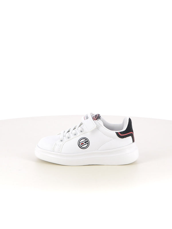 Sneakers con strappi bambino ENRICO COVERI SPORTSWEAR CKS524C50A bianco nero | Costa Superstore