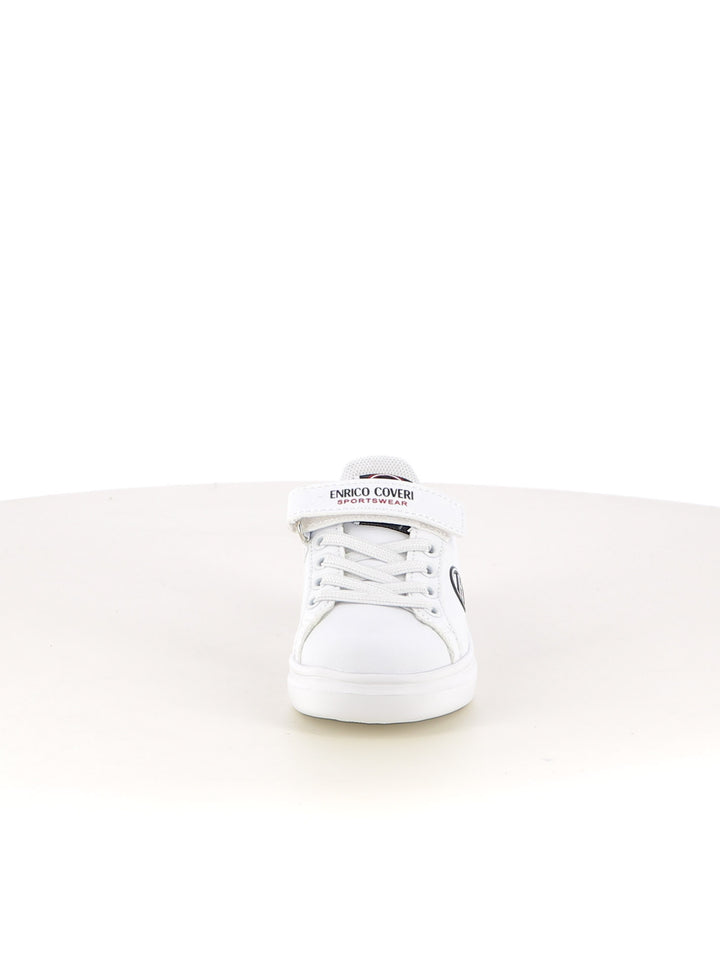 Sneakers con strappi bambino ENRICO COVERI SPORTSWEAR CKS524C50A bianco nero | Costa Superstore