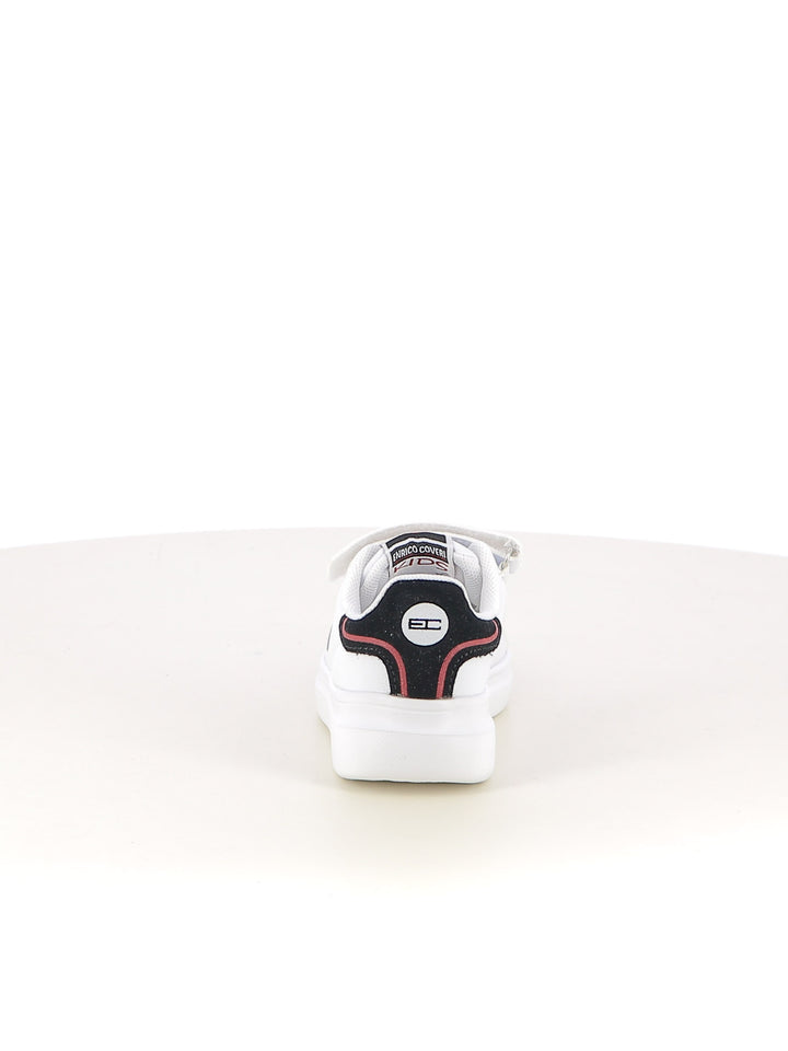 Sneakers con strappi bambino ENRICO COVERI SPORTSWEAR CKS524C50A bianco nero | Costa Superstore
