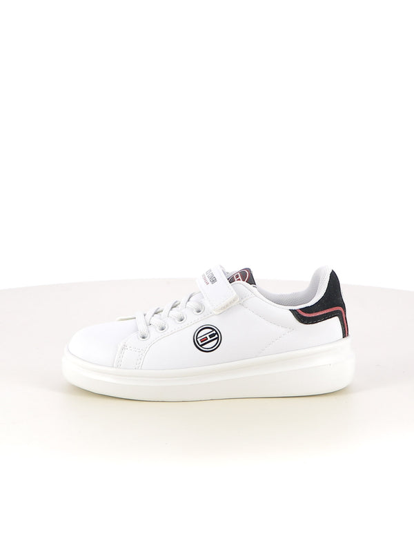 Sneakers con strappi bambino ENRICO COVERI SPORTSWEAR CKS524C50B bianco nero | Costa Superstore