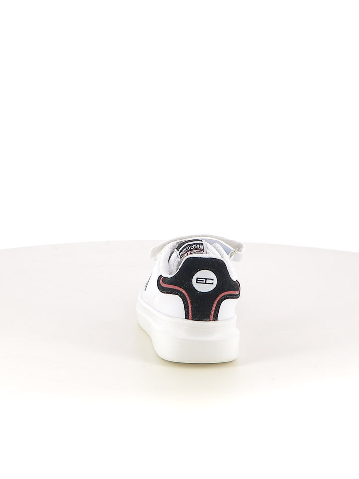 Sneakers con strappi bambino ENRICO COVERI SPORTSWEAR CKS524C50B bianco nero | Costa Superstore