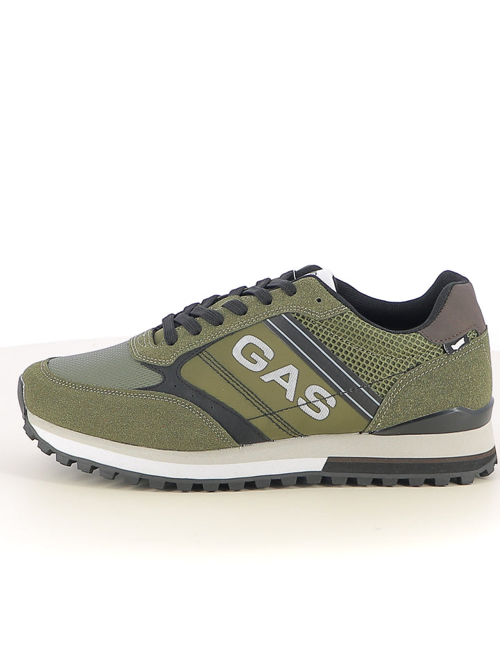 Sneakers stringate uomo GAS GAM523901 verde scuro | Costa Superstore