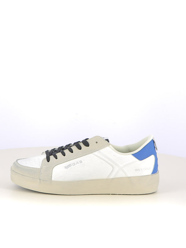 Sneakers stringate uomo GAS GAM524605 bianco blu | Costa Superstore