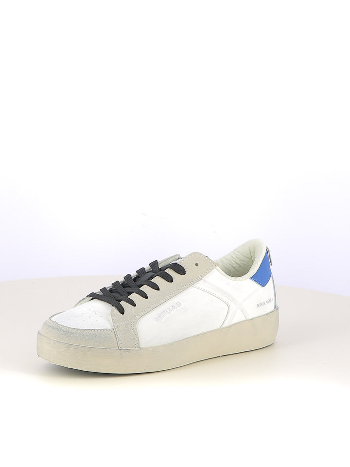 Sneakers stringate uomo GAS GAM524605 bianco blu | Costa Superstore