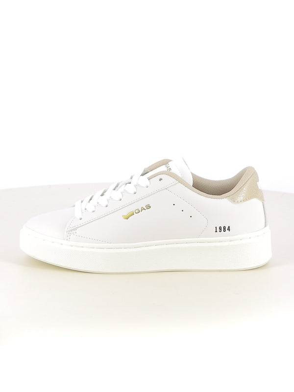Sneakers stringate donna GAS GAW524905 bianco oro | Costa Superstore