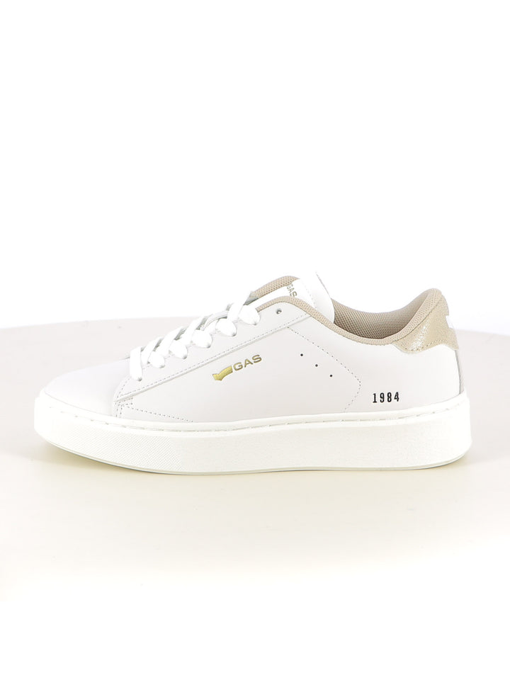 Sneakers stringate donna GAS GAW524905 bianco oro | Costa Superstore
