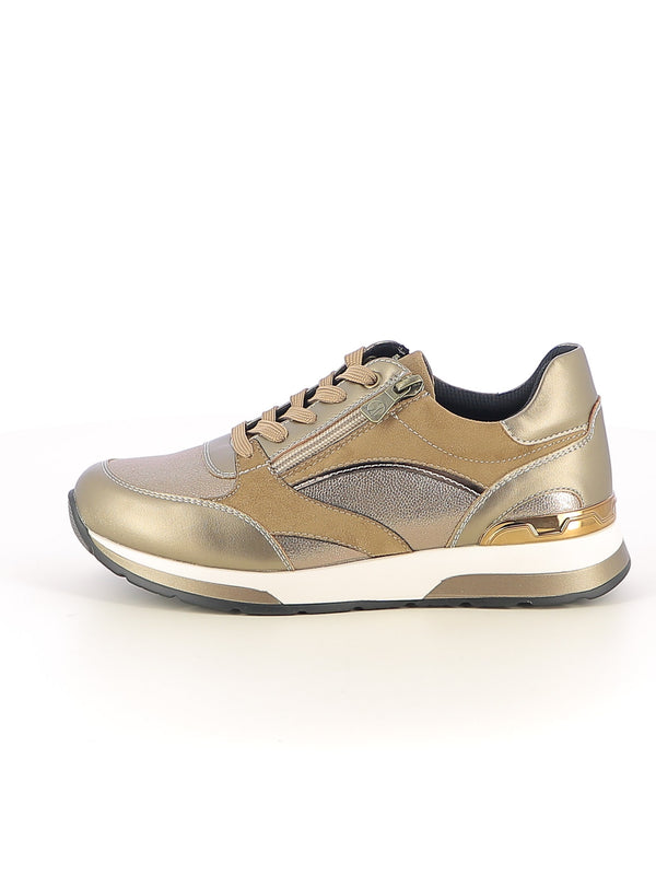 Sneakers stringate donna INBLU IN445 oro | Costa Superstore