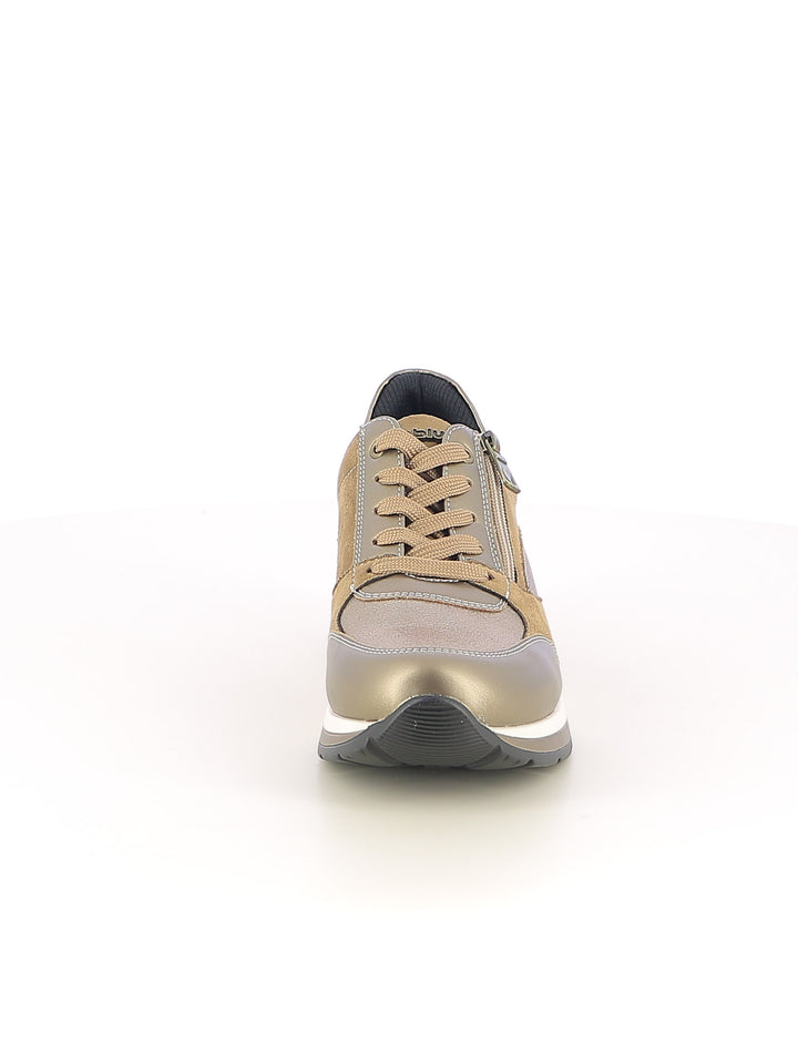 Sneakers stringate donna INBLU IN445 oro | Costa Superstore
