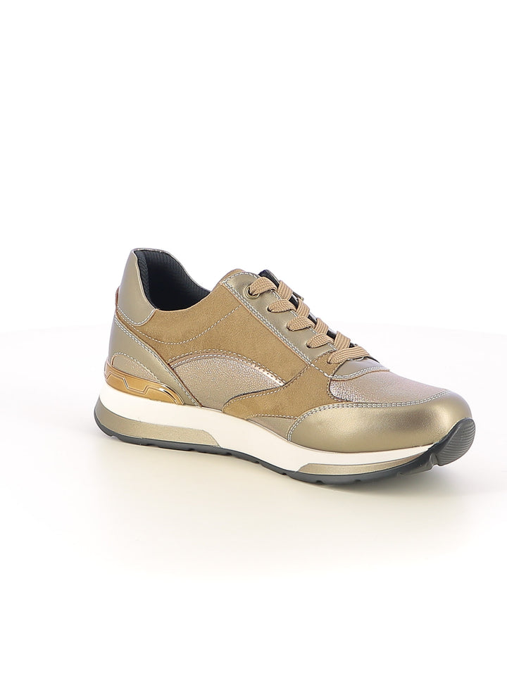 Sneakers stringate donna INBLU IN445 oro | Costa Superstore
