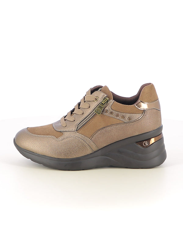 Sneakers stringate donna INBLU IN461 oro | Costa Superstore