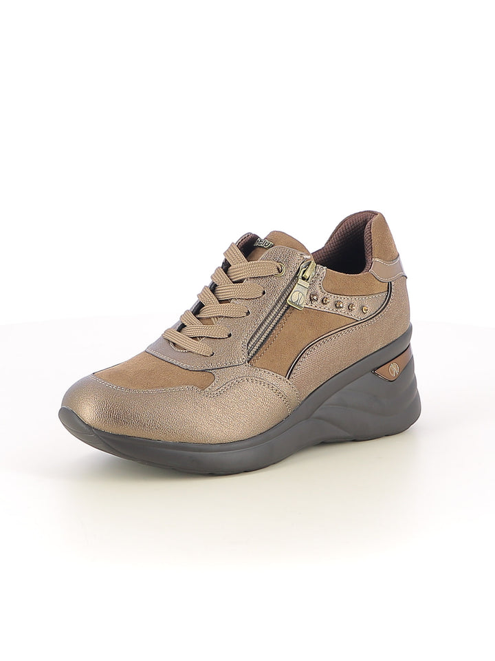 Sneakers stringate donna INBLU IN461 oro | Costa Superstore