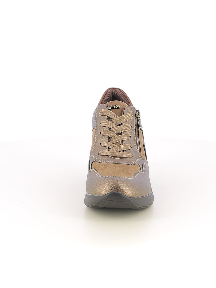 Sneakers stringate donna INBLU IN461 oro | Costa Superstore