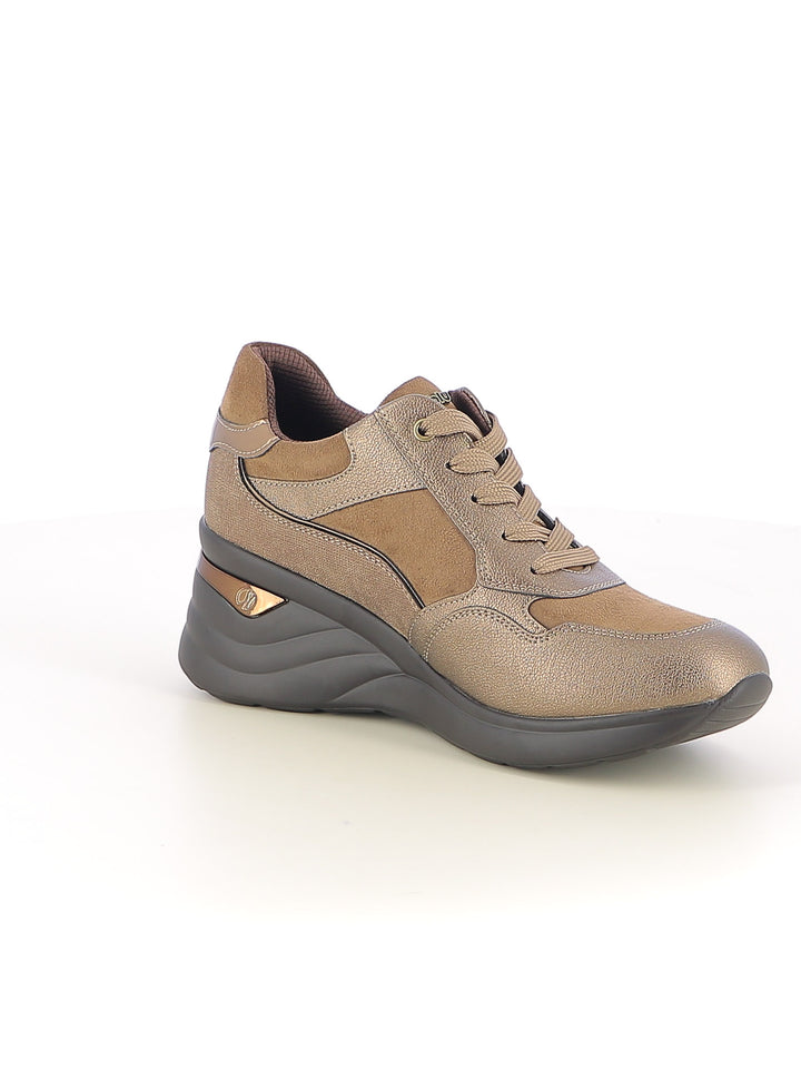 Sneakers stringate donna INBLU IN461 oro | Costa Superstore