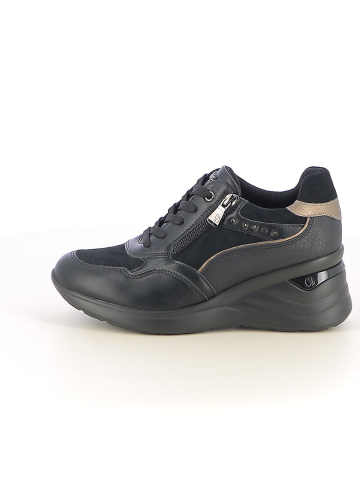 Sneakers stringate donna INBLU IN461 nero | Costa Superstore
