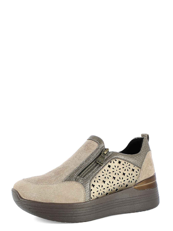 Sneakers stringate donna INBLU IN465 beige chiaro | Costa Superstore