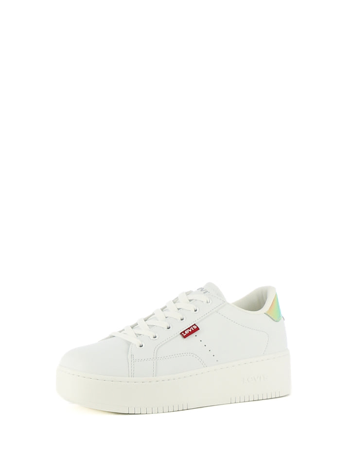 Sneakers stringate donna LEVIS EMPIRE VUNB0021S bianco argento | Costa Superstore