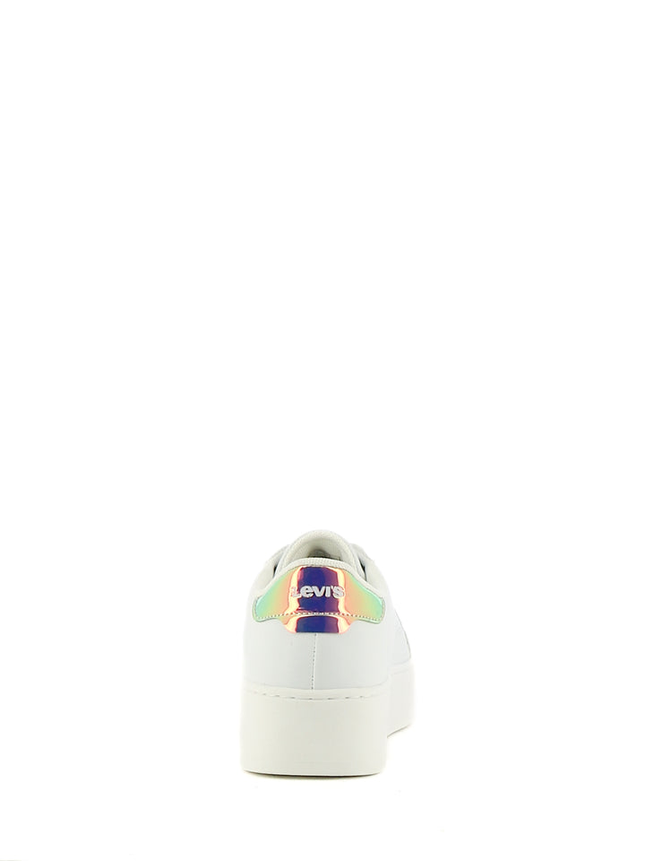 Sneakers stringate donna LEVIS EMPIRE VUNB0021S bianco argento | Costa Superstore