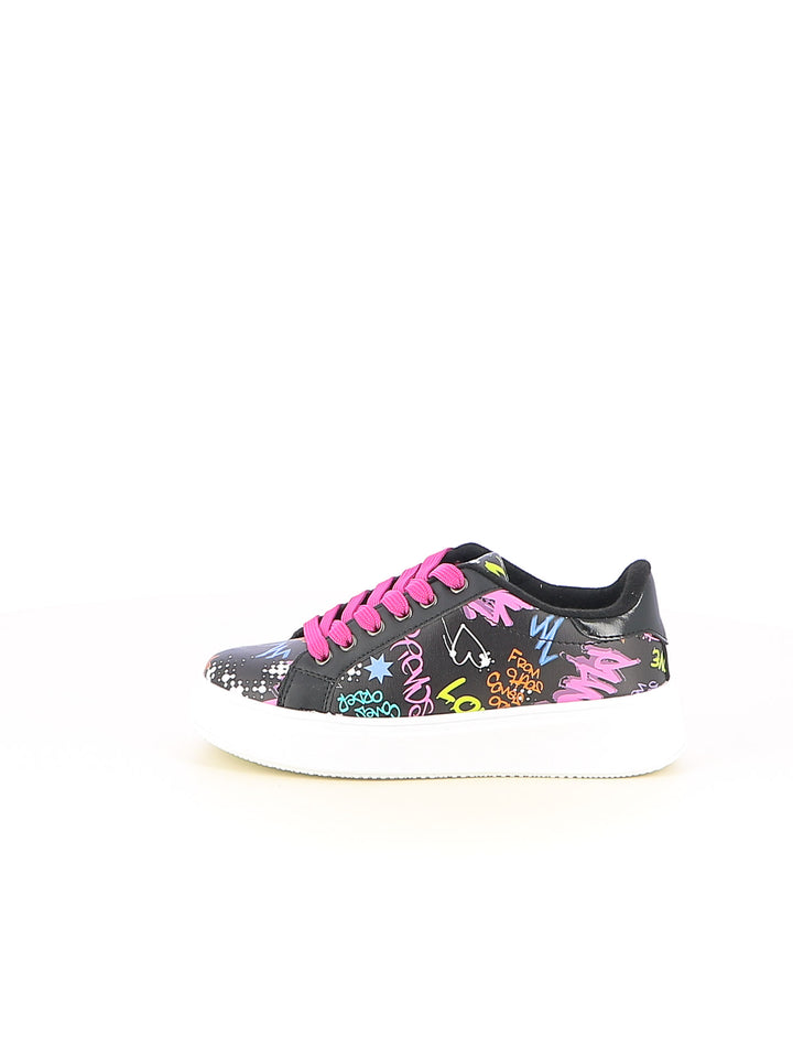 Sneakers stringate bambina LOVE DETAILS 153 453 nero | Costa Superstore